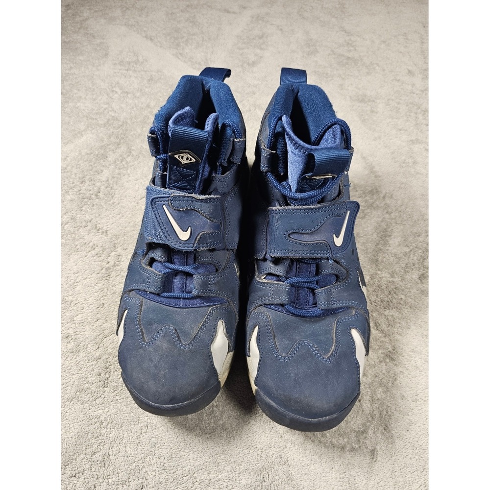 Nike Air Diamond Turf Blue Gray White‎ Mid Top Sneakers 316408-400 Mens 8.5